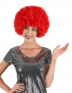 Afro-Perücke rot