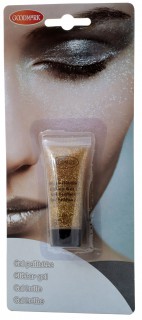 Glitzer Make-Up Gel Schminke gold 14ml