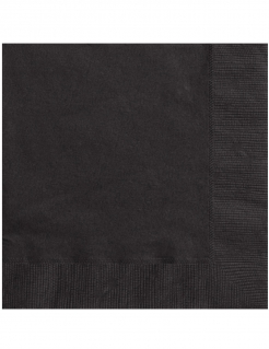 Servietten Halloween Party-Deko 20 Stück schwarz 33x33cm