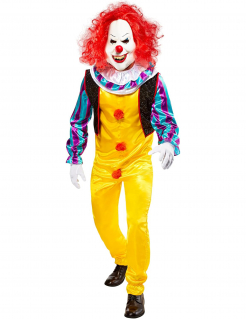 Pennywise™ Deluxe Clown-Herrenkostüm ES Lizenzartikel bunt