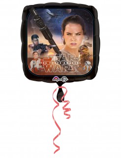 Alu-Luftballon Star Wars VII - Beide Seiten der Macht Dekoration Lizenzprodukt schwarz-braun 43 cm