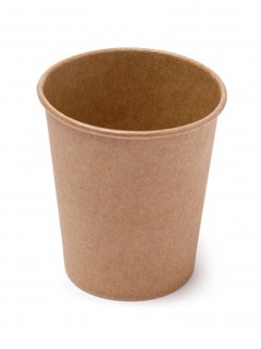 Klassische Pappbecher 20 Stück braun 255 ml