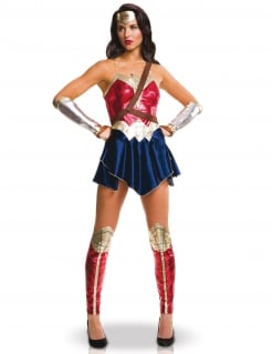Justice League™ Wonder Woman™ Damenkostüm Lizenzware blau-gold-rot