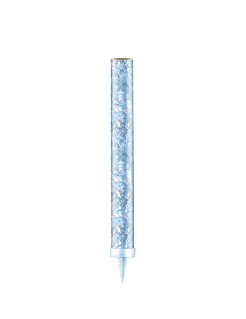 Kuchendeko Wunderkerzen 3 Stück blau-silberfarben 9,5 cm