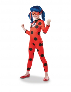 Ladybug™-Kostüm für Kinder Overall mit Maske rot-schwarz