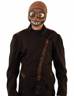 Grusel-Maske im Jutesack-Look Halloween-Maske braun