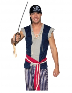 Furchtloser Pirat der 7 Weltmeere Herrenkostüm für Fasching bunt
