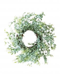 Vielblättriger Weihnachtskranz Eukalyptus grün 40 cm