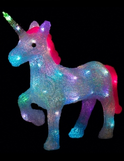 Leuchtendes Einhorn 40 cm LEDs