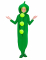 Erbsen-Outfit für Kinder grün