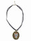 Skelettanhänger-Damenkette Halloween-Schmuck schwarz-bunt