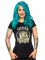 Veganer-Damenshirt Girlie-Shirt Love Animals schwarz-grün