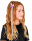 Bunte Haarsträhne mit Pailletten Einhorn