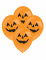 LED Ballons Kürbisse Halloween Deko 4 Stück orange-schwarz