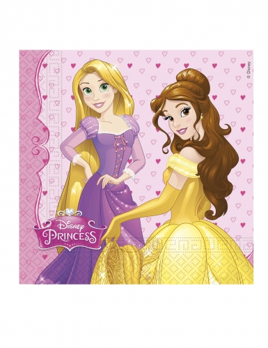 Disney™-Servietten Märchenprinzessinnen 20 Stück bunt 33 x 33 cm