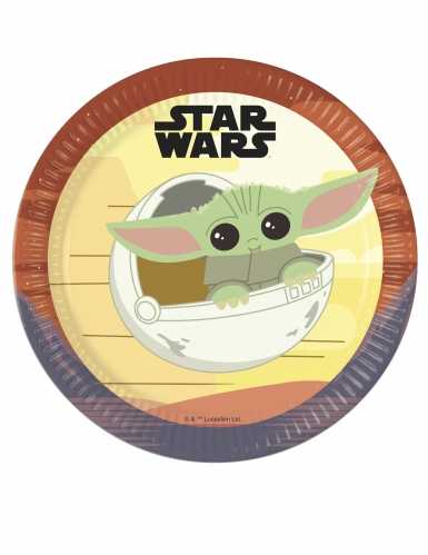 Pappteller 23cm, Yoda The Mandalorian™