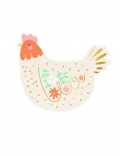 20 Huhn Servietten Ostern 32 x 26 cm
