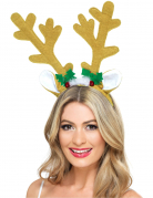 Rentier-Haarreif Weihnachten braun