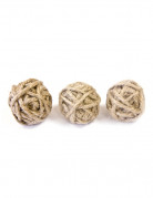 Deko-Schnurkugeln Tischdekoration beige 3cm