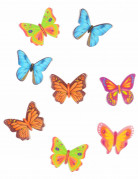 Essbare Dekoration Schmetterling 8-teilig 4 cm