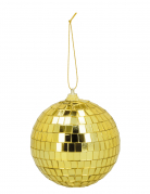 6 Discokugeln Gold 8 cm