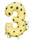 Gepard Nummer 3 Folienballon